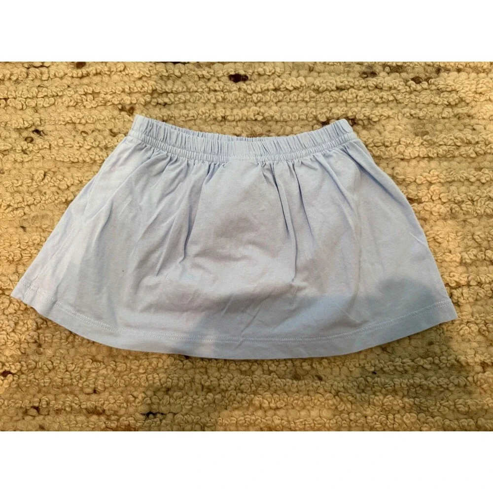 Carter’s Toddler Girls Light Blue Skirt Size 24M Pull-On Built-In Bloomers